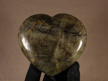 Polished Madagscan Labradorite Heart Carving - 102mm, 460g