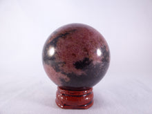 Madagascan Pink Rhodonite Sphere - 51mm, 243g
