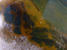 Orbicular Ocean Jasper with Rainbow Quartz Standing Freeform - 105mm, 558g