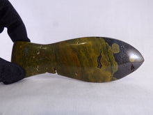 Orbicular Ocean Jasper Fish Carving - 134mm, 140g