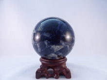 Namibian Superblue Sodalite Sphere - 75mm, 548g