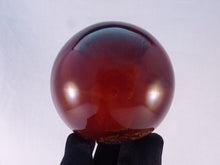Large Red Madagascan Carnelian sphere - 73mm, 512