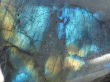 Ice Blue Flash Labradorite Standing Freeform - 97mm, 560g