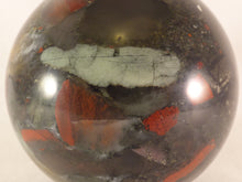 Seftonite African Bloodstone Sphere - 65mm, 380g