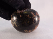 Madagascan Rhodonite Freeform Palm Stone - 45mm,  115g