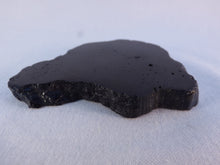 Polished Schorl Black Tourmaline Slice - 69mm, 58g