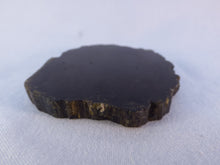 Polished Schorl Black Tourmaline Slice - 60mm, 58g