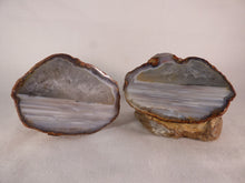Polished Mozambique Agate Nodules Matching Pair - 597g