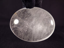 Large Madagascan Clear Quartz Freeform Palm Stone - 68mm, 141g