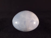 Blue Calcite Freeform Palm Stone - 42mm, 58g