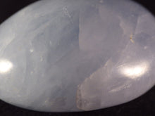 Blue Calcite Freeform Palm Stone - 48mm, 64g