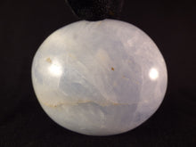 Large Blue Calcite Freeform Palm Stone - 60mm, 144g