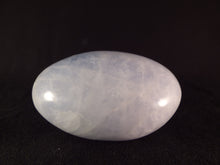Large Blue Calcite Freeform Palm Stone - 60mm, 144g