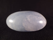 Blue Calcite Freeform Palm Stone - 65mm, 124g