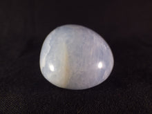 Blue Calcite Freeform Palm Stone - 65mm, 124g