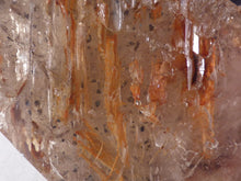 Akansobe Semi-Polished Hematite & Clay Included Skeletal Smoky Quartz - 82mm, 206g