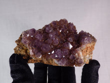 Natural South African Sparkling Amethyst Plate - 88mm, 143g