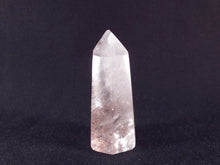 Clear Quartz with Hematite Polished Standing Point - 46mm, 31g