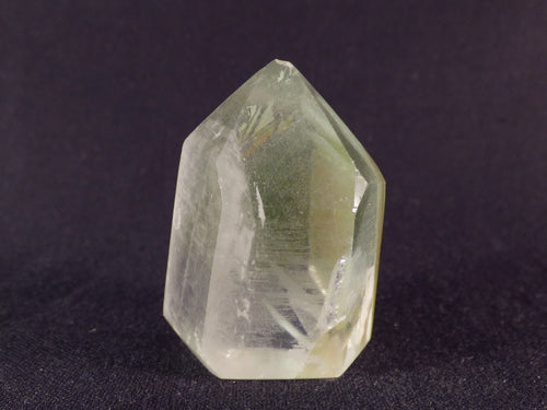 Clear Quartz with Green Fuchsite Phantoms Polished Standing Point - 39mm, 38g