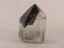 Clear Quartz with Green Chlorite Inclusions Polished Standing Point - 45mm, 72g