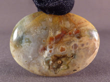 Orbicular Ocean Jasper Freeform Palm Stone - 47mm, 32g