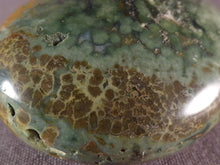 Orbicular Ocean Jasper Freeform Palm Stone - 48mm, 59g