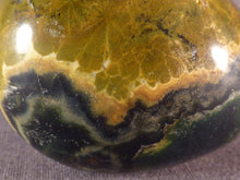 Orbicular Ocean Jasper Freeform Palm Stone - 45mm, 62g