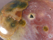 Orbicular Ocean Jasper Freeform Palm Stone - 51mm, 87g