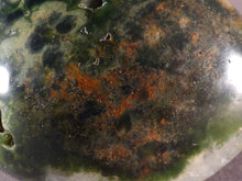 Orbicular Ocean Jasper with Quartz Freeform Palm Stone - 53mm, 87g