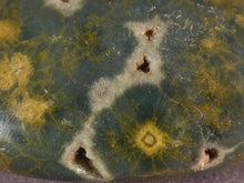 Orbicular Ocean Jasper Freeform Palm Stone - 73mm, 198g