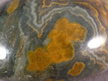 Orbicular Ocean Jasper Freeform Palm Stone - 72mm, 200g