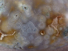 Large Orbicular Ocean Jasper Freeform Palm Stone - 70mm, 276g