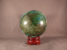 Large Congo Chrysocolla Sphere - 92mm, 1195g