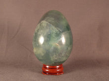 Madagascan Green Rainbow Fluorite Egg - 77mm, 380g