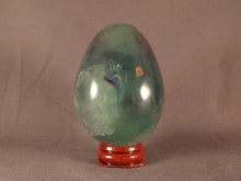 Madagascan Green Rainbow Fluorite Egg - 77mm, 380g