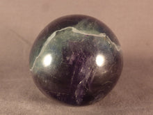 Madagascan Purple & Green Bicolour Fluorite Egg - 74mm, 336g