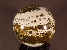 Orbicular Ocean Jasper Sphere - 81mm, 700g