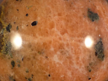 Madagascan Orange Calcite & Epidote Sphere - 70mm, 503g