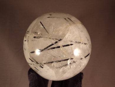 Large Tanzanian Tourmalated Quartz Sphere - 90mm, 1040g