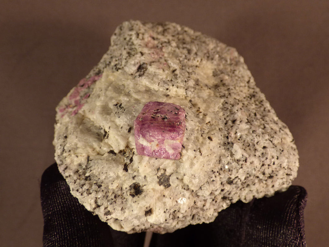 Madagascan Ruby in Quartzite Natural Specimen - 76mm, 227g