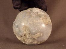 Madagascan Celestine Geode 'Sphere' Freeform - 70mm, 468g