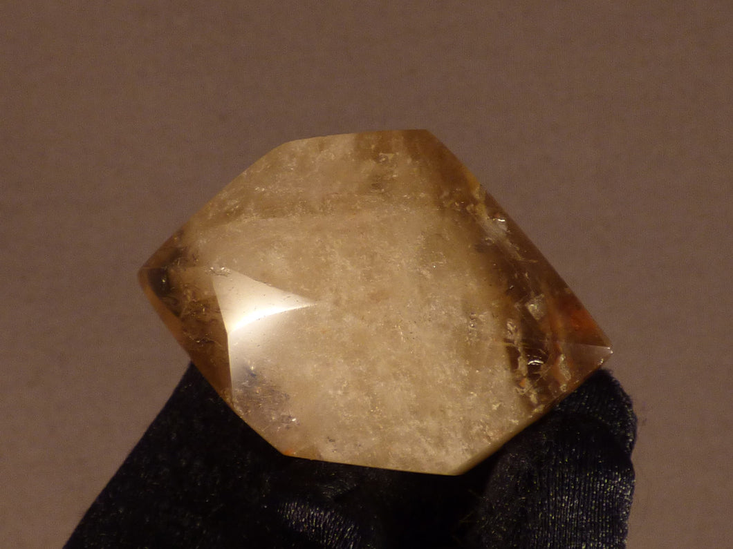 Polished Zambian Citrine Double Terminated Crystal Point - 52mm, 47g
