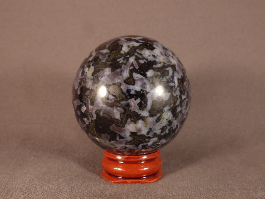 Madagascan Gabbro 'Merlinite' Sphere - 54mm, 241g