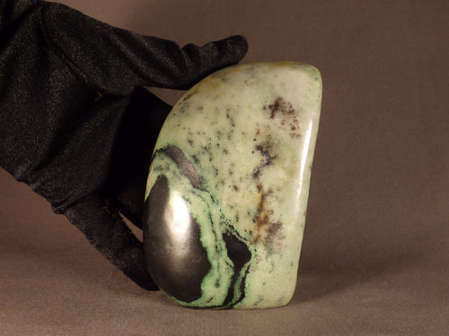 Transvaal Jade (Grossular Garnet & Chromite) Standing Freeform - 107mm, 651g