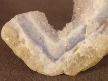 Natural Malawi Blue Lace Agate Geode - 51mm, 49g