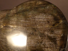 Polished Madagscan Spectrolite Labradorite Heart Carving - 102mm, 216g