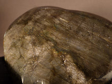 Polished Madagscan Spectrolite Labradorite Heart Carving - 102mm, 216g