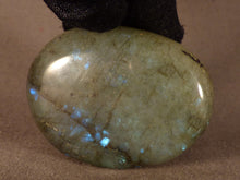 Madagascan Labradorite Freeform Palm Stone - 53mm, 76g