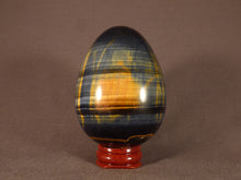 Large Variegated Blue & Gold Tiger's Eye Egg - 78mm, 370g