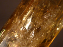 Polished Zambian Golden Rainbow Citrine Double Terminated Crystal - 79mm, 63g